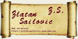 Zlatan Sailović vizit kartica